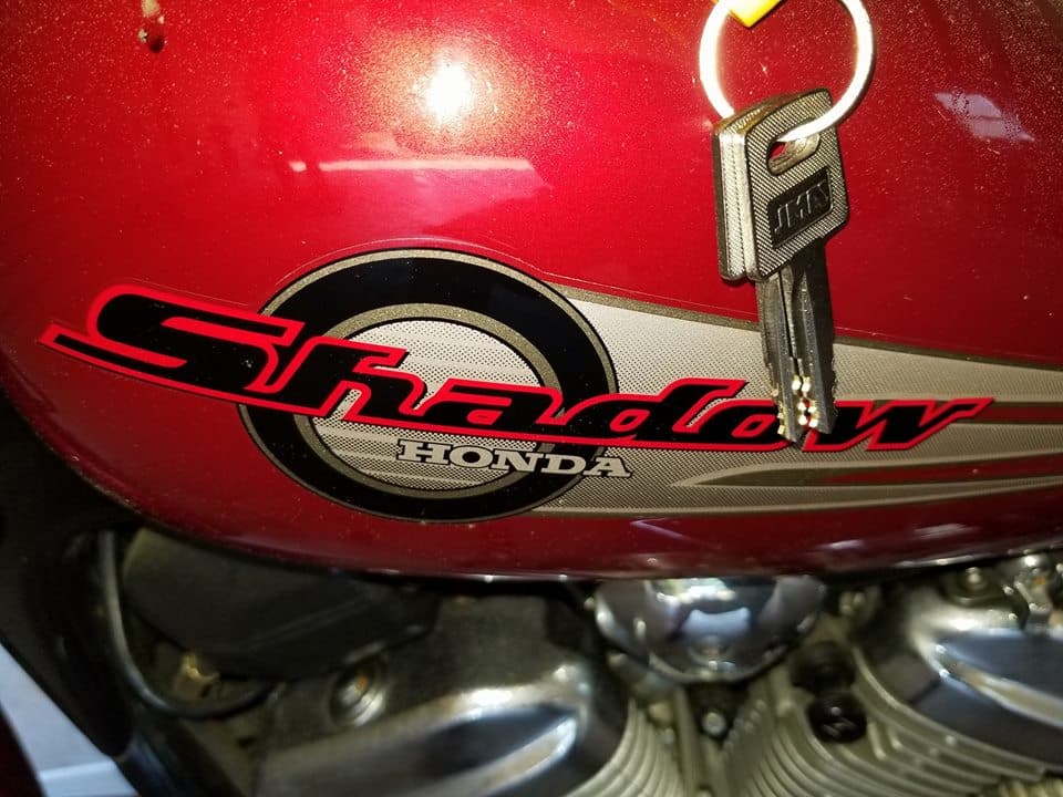 Danny's Lock & Key cut extra keys for this Honda Shadow Motorcycle